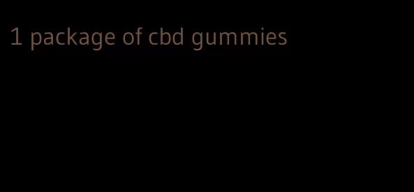 1 package of cbd gummies