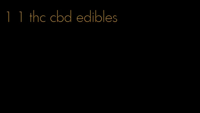 1 1 thc cbd edibles