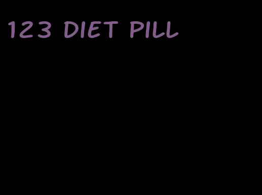 123 diet pill