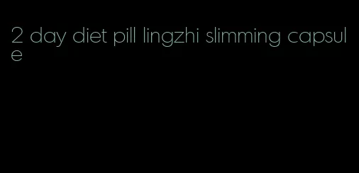 2 day diet pill lingzhi slimming capsule