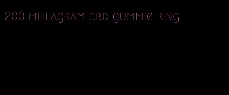 200 millagram cbd gummie ring