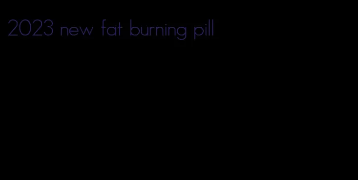 2023 new fat burning pill