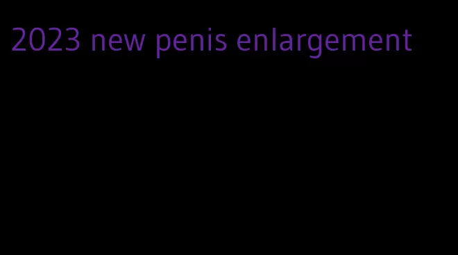 2023 new penis enlargement