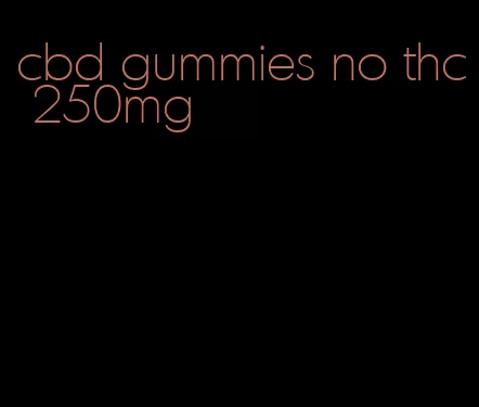 cbd gummies no thc 250mg