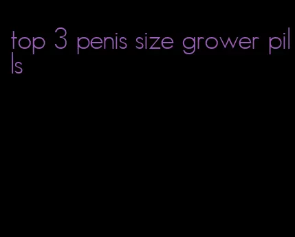 top 3 penis size grower pills