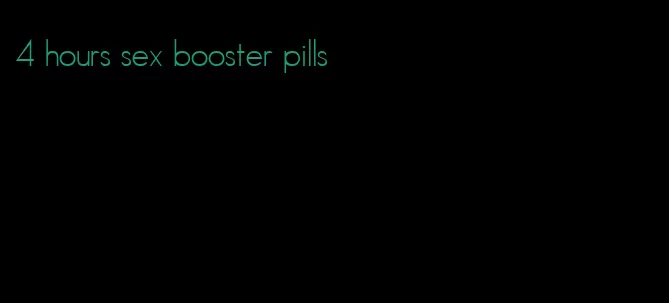 4 hours sex booster pills