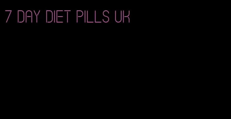 7 day diet pills uk