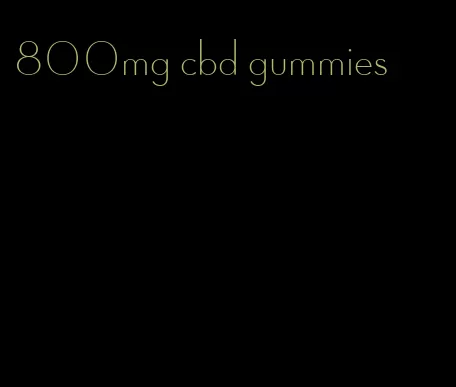 800mg cbd gummies