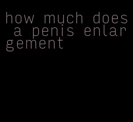 how much does a penis enlargement