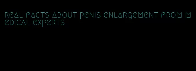 real facts about penis enlargement from medical experts