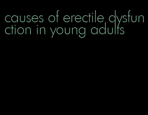 causes of erectile dysfunction in young adults