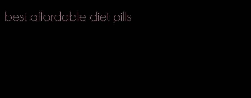 best affordable diet pills