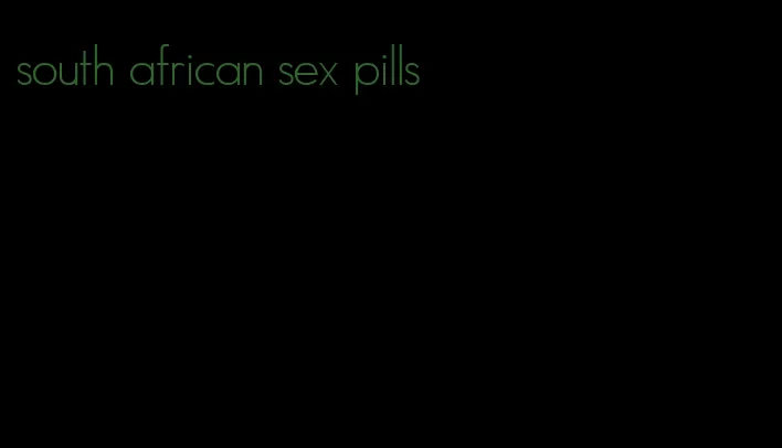 south african sex pills