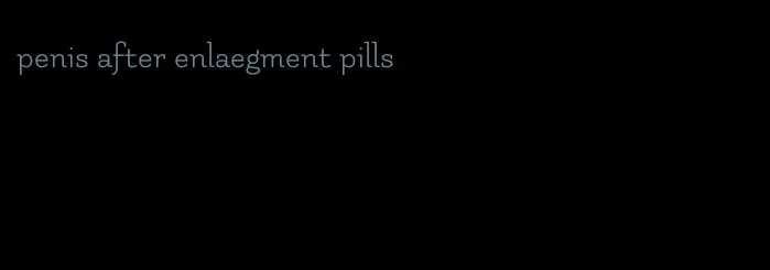 penis after enlaegment pills