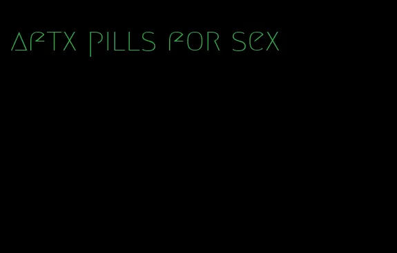 aftx pills for sex