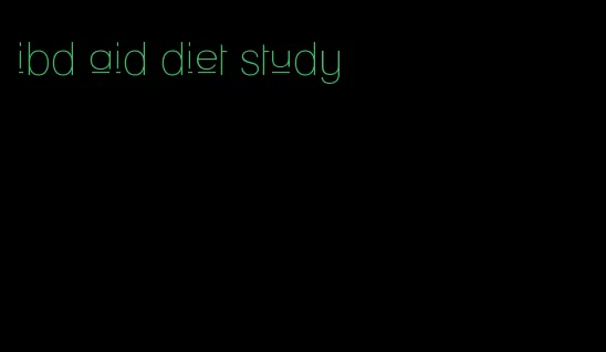 ibd aid diet study