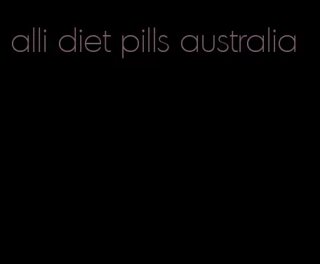 alli diet pills australia