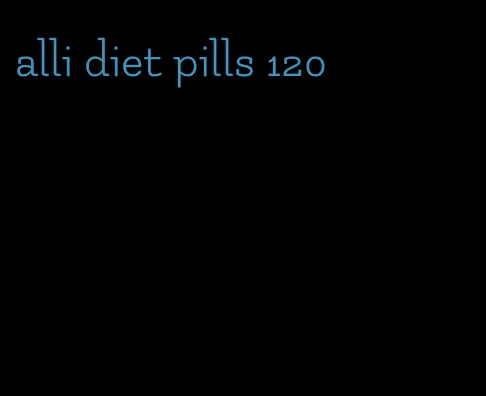 alli diet pills 120