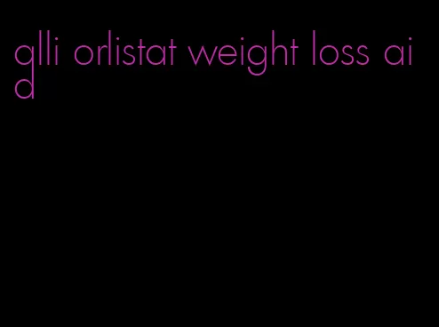 alli orlistat weight loss aid