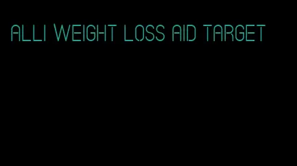 alli weight loss aid target