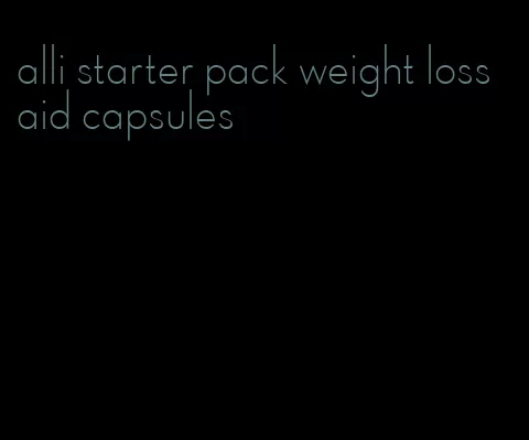 alli starter pack weight loss aid capsules