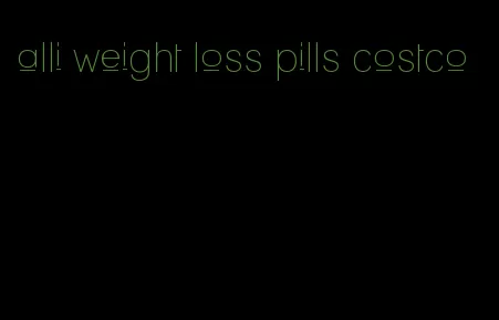 alli weight loss pills costco