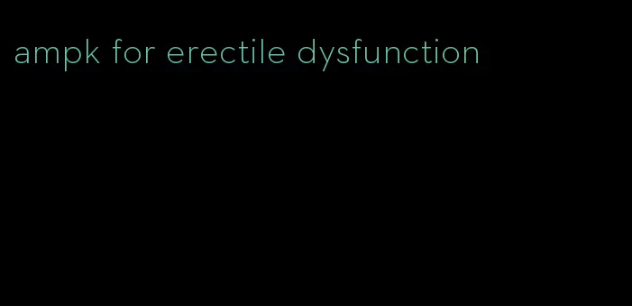 ampk for erectile dysfunction