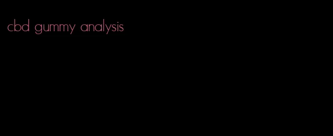 cbd gummy analysis