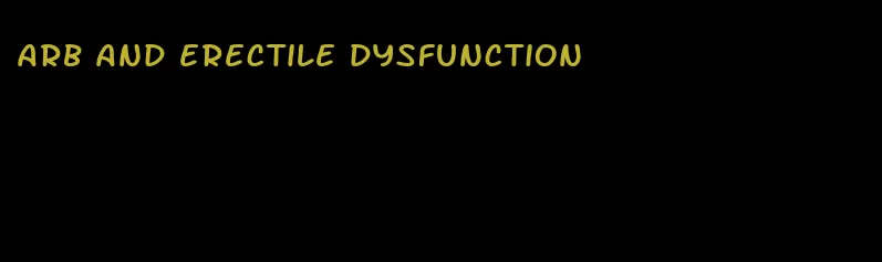 arb and erectile dysfunction