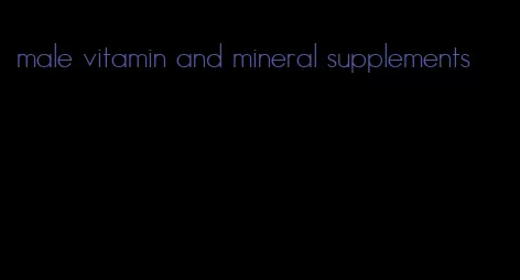 male vitamin and mineral supplements