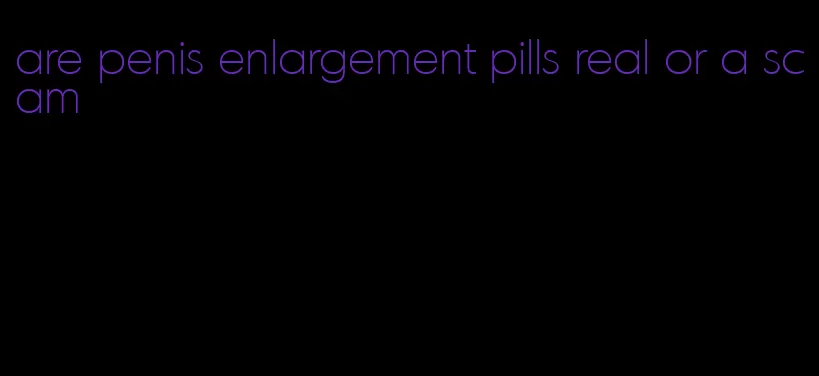 are penis enlargement pills real or a scam