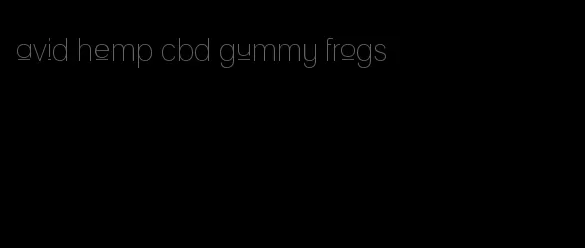 avid hemp cbd gummy frogs