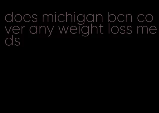 does michigan bcn cover any weight loss meds