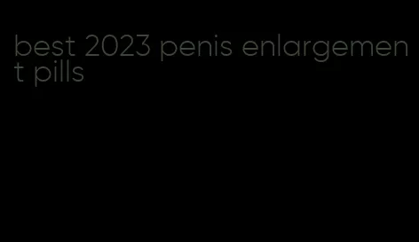 best 2023 penis enlargement pills