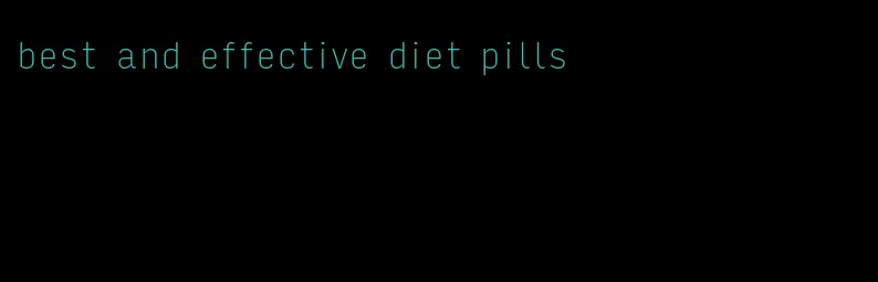 best and effective diet pills