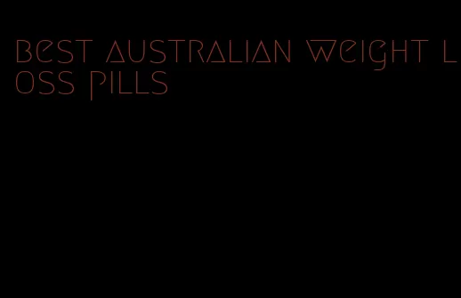 best australian weight loss pills