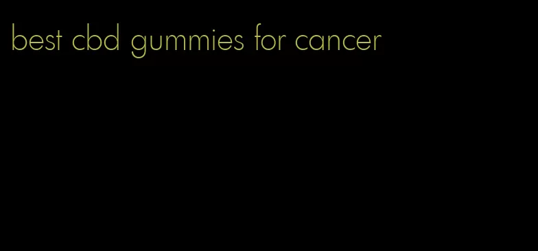 best cbd gummies for cancer