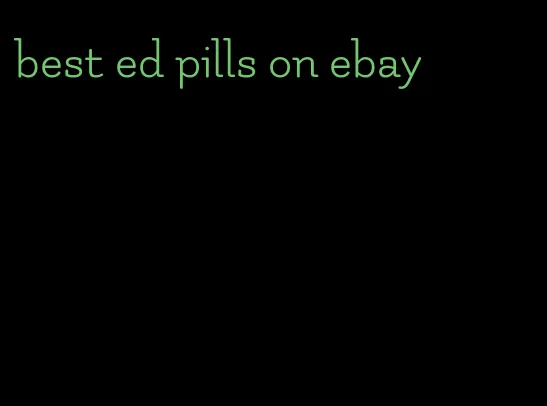 best ed pills on ebay