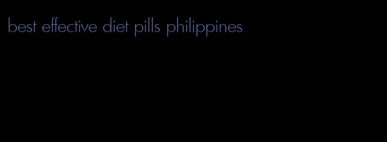 best effective diet pills philippines