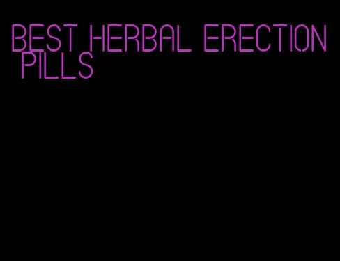 best herbal erection pills