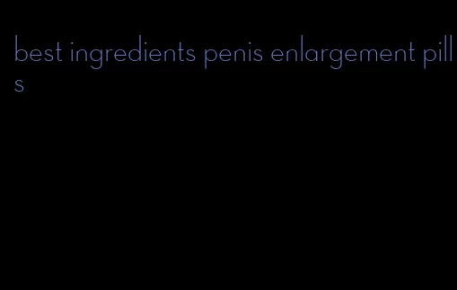 best ingredients penis enlargement pills