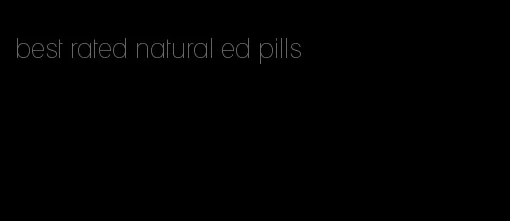 best rated natural ed pills