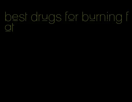 best drugs for burning fat