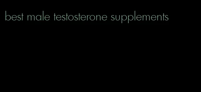 best male testosterone supplements