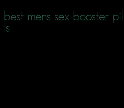 best mens sex booster pills