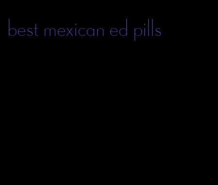 best mexican ed pills