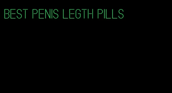 best penis legth pills