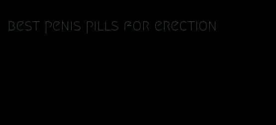 best penis pills for erection