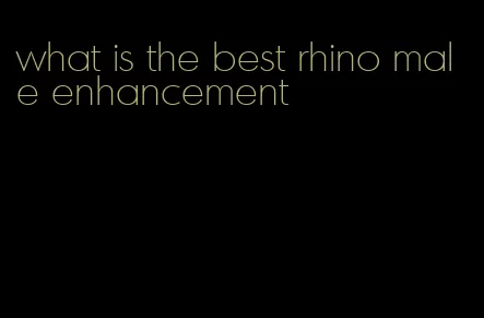 what is the best rhino male enhancement