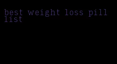 best weight loss pill list